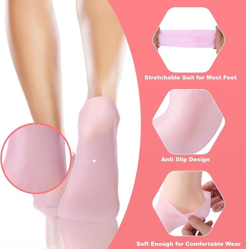 Silicone Moisturizing Socks for Cracked.