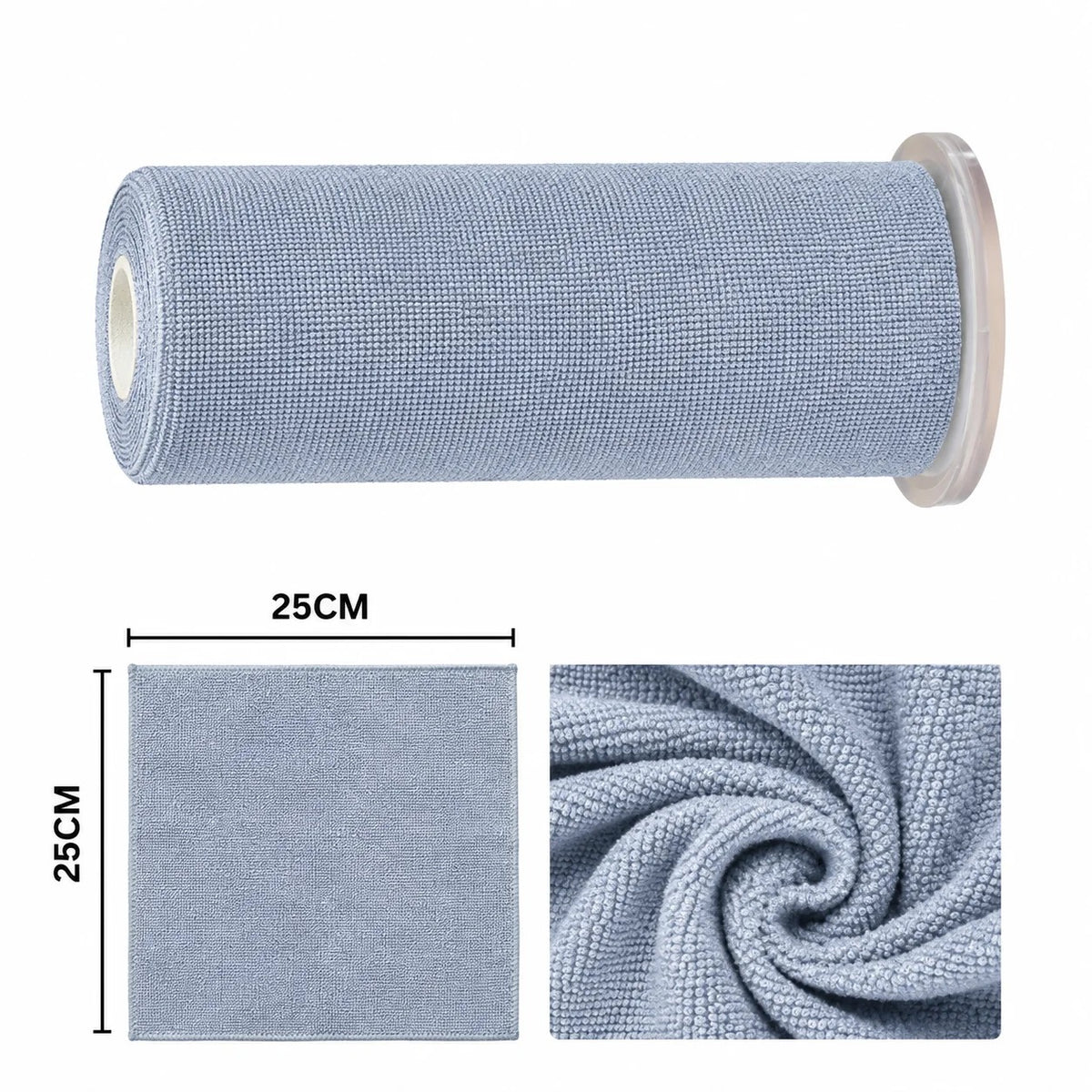 Microfiber Cleaning Cloth Roll🔥25 Reusable Sheets🔥