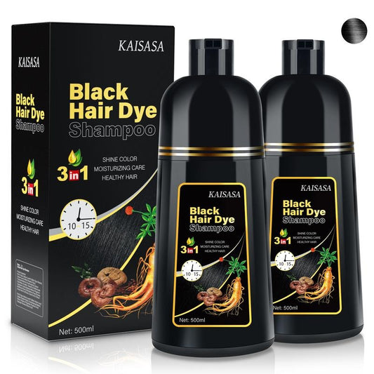 3 in 1 Black Hair Dye Shampoo - Buy 1 Get 1 Free⏰