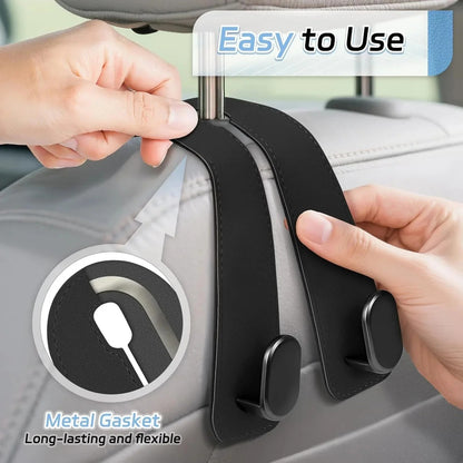 Car Seat Headrest Hook | Vegan Leather Hooks | 🔥BUY 1 GET 1 FREE🔥