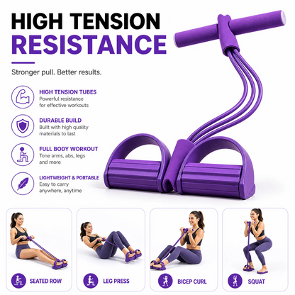 FlexBand 360 - Unisex Yoga Pedal Puller Resistance Band