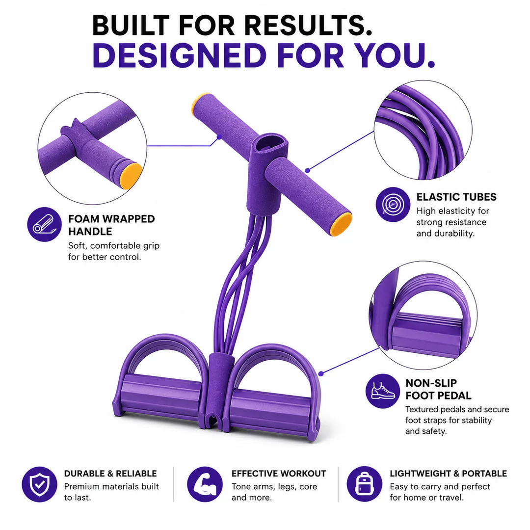 FlexBand 360 - Unisex Yoga Pedal Puller Resistance Band