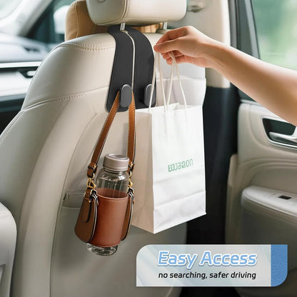 Car Seat Headrest Hook | Vegan Leather Hooks | 🔥BUY 1 GET 1 FREE🔥