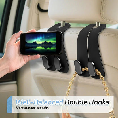 Car Seat Headrest Hook | Vegan Leather Hooks | 🔥BUY 1 GET 1 FREE🔥